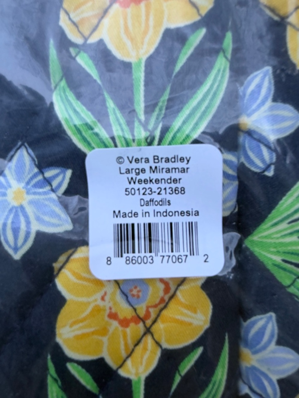 Vera Bradley Daffodils Large Miramar Weekender - Picture 10 of 13